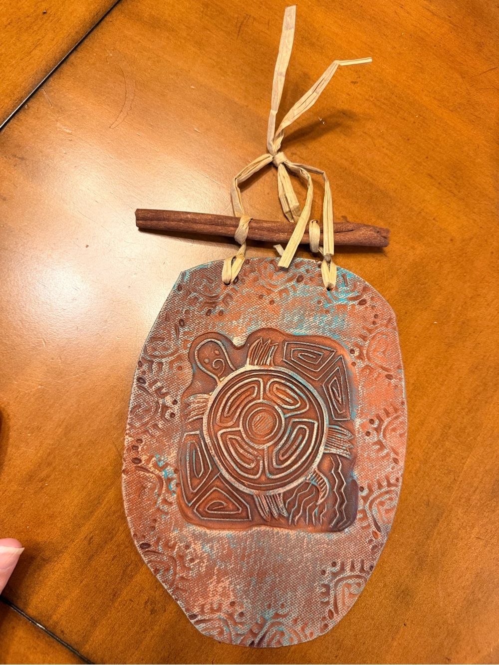 ORIGINAL CLAY CERAMIC WALL ART BY MARIA KENAROVA SANTA FE, NEW MEXICO Turtle